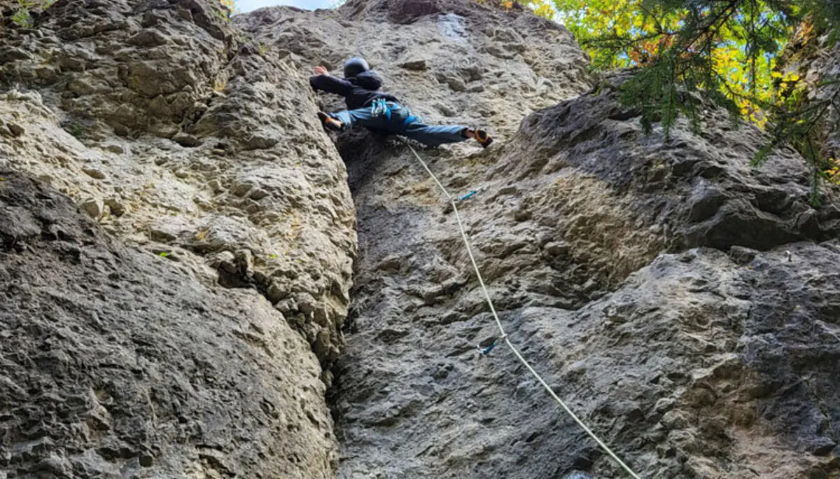 Kletterer in der Fränkischen  | © Daniela Hain