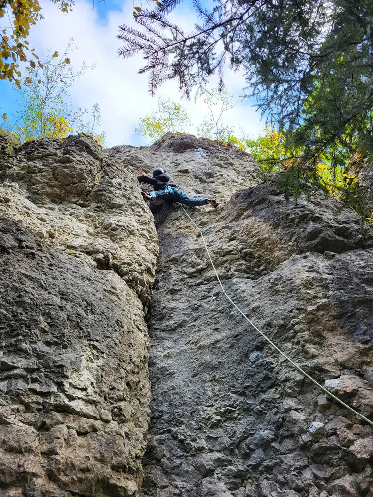 Kletterer in der Fränkischen  | © Daniela Hain