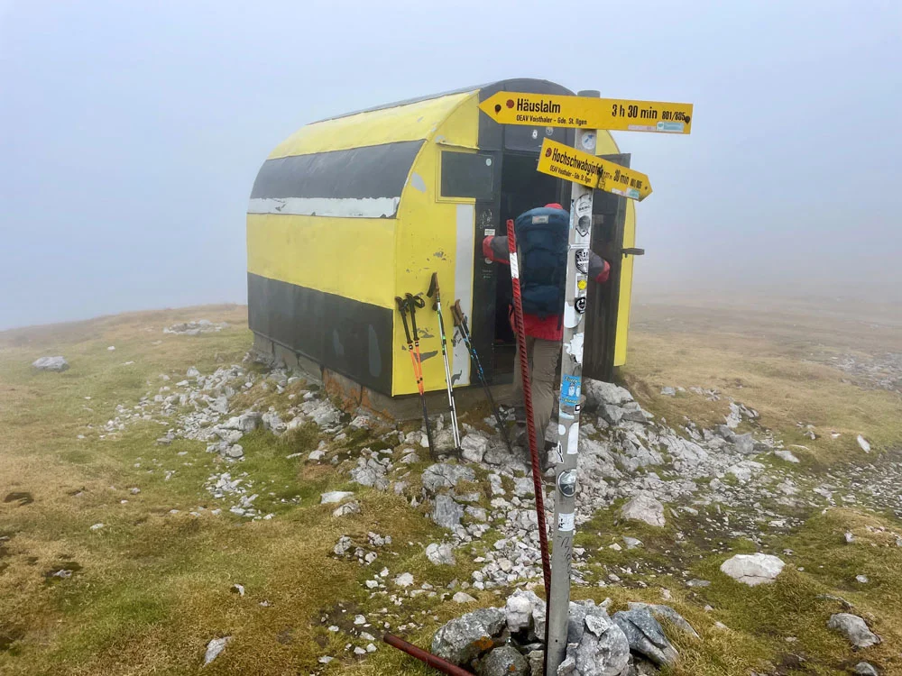 Im Nebel am Hochschwab | © Dr. Peter Sickenberger