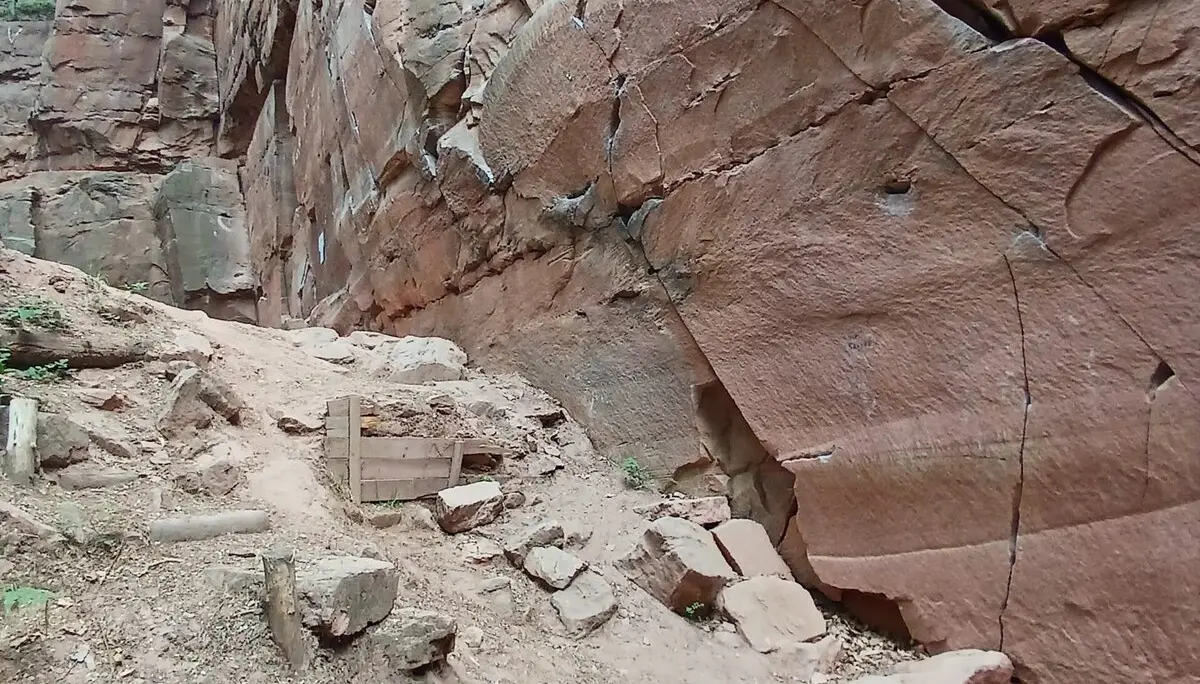 Vor dem bau einer Mauer | © DAV AB