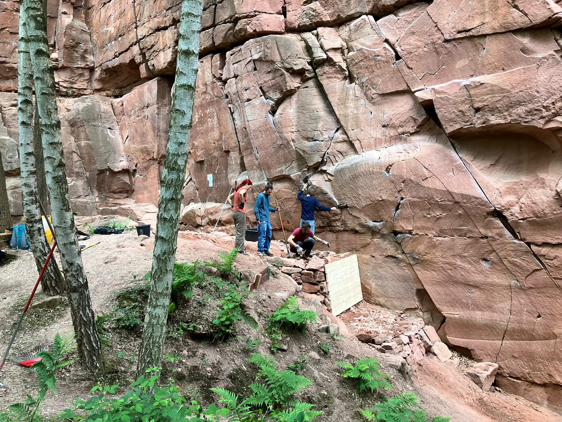 Nach dem bau einer Mauer | © DAV AB