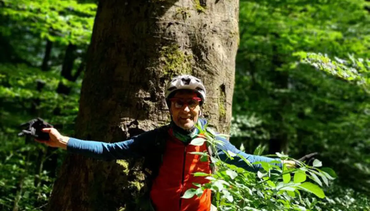 Pfalz Cross  mit Rucksack im südlichen Pfälzerwald | © Volkmar Zankl