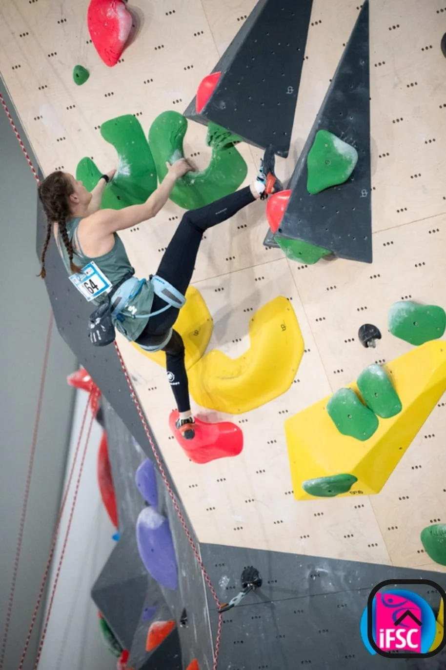 Rosalie Schaupert  klettert in in  Salt Lake City | © Slobodan Misčović (IFSC)