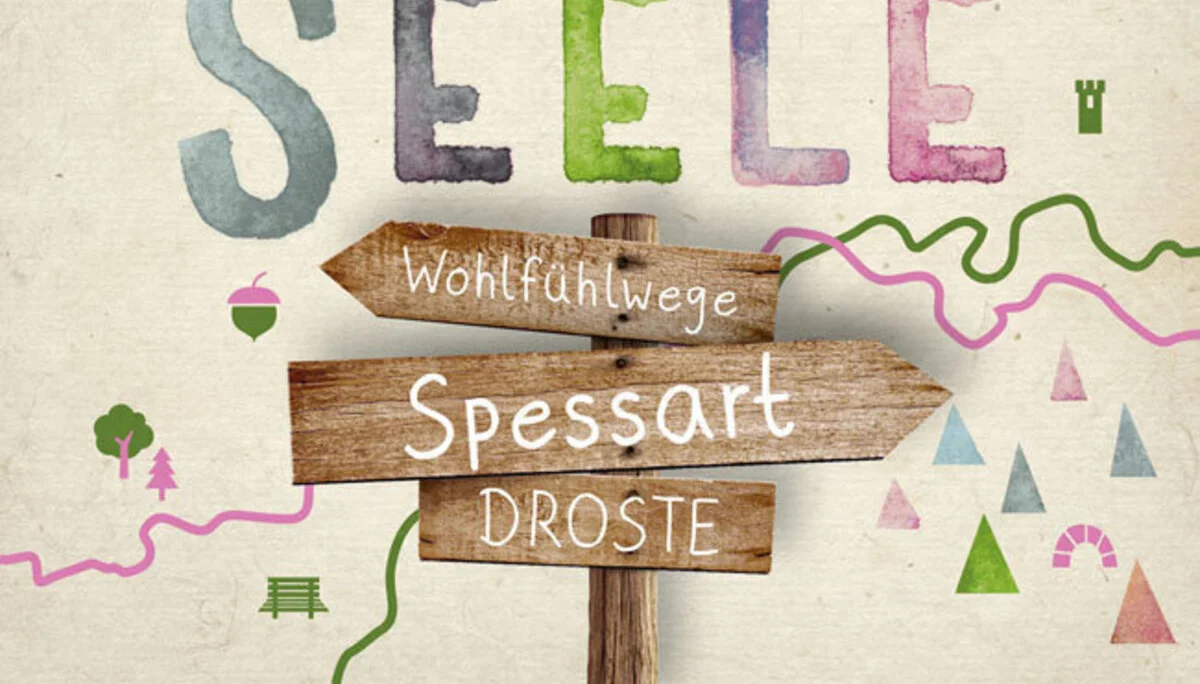 Buchcover „Wandern für die Seele. Spessart“  | © Droste Verlag