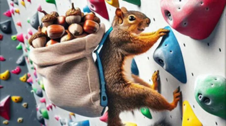 Eichhörnchen an Kletterwand | © DAV AB