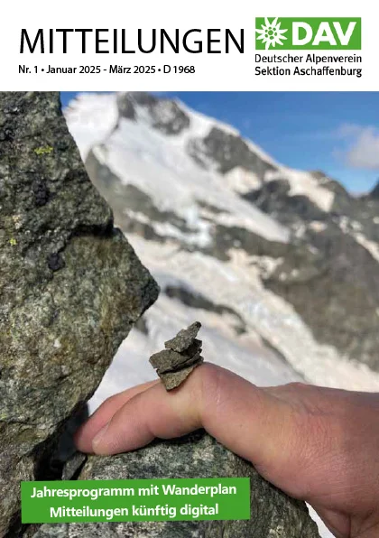 Cover Sektionsmitteilung Januar - März 2025 | © DAV AB