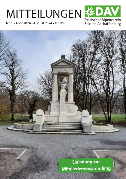 Cover Sektionsmitteilung 2024_1 | © DAV AB