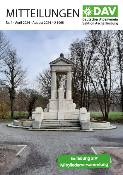 Cover Sektionsmitteilung 2024_1 | © DAV AB