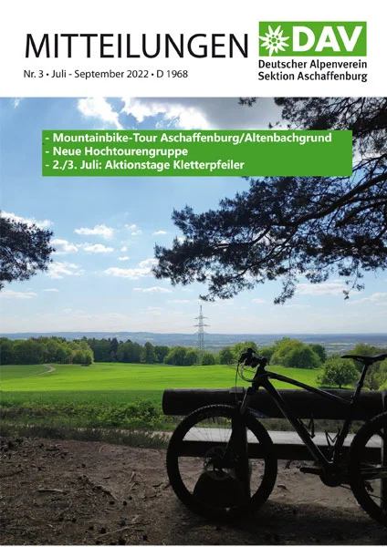 Cover Sektionsmitteilung Juli - September 2022 | © DAV AB