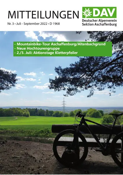 Cover Sektionsmitteilung Juli - September 2022 | © DAV AB