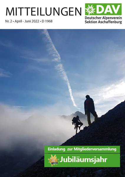 Cover Sektionsmitteilung April - Juli  2022 | © DAV AB