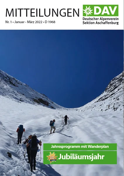 Cover Sektionsmitteilung Januar - März 2022 | © DAV AB
