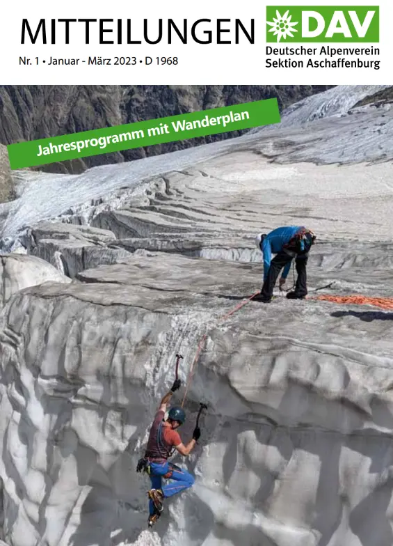 Cover Sektionsmitteilung 1. Quartal 2023 | © DAV AB