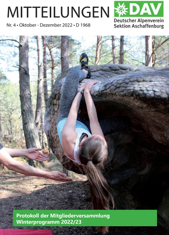 Cover Sektionsmitteilung 4. Qaurtal 2022 | © DAV AB